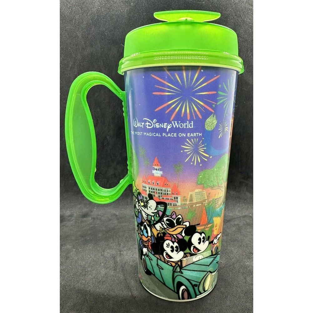 2024 Walt Disney World Resort Refillable Mug Mickey & Friends 4 Parks - Green